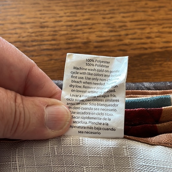 Tablecloth, fall colors, previously owned with few flaws, polyester - Picture 4 of 4